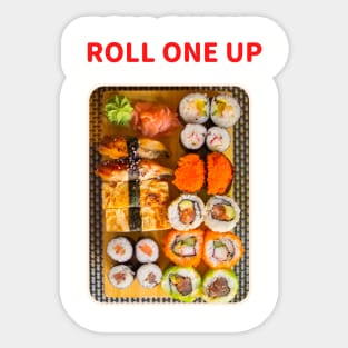 Roll one up sushi 3 Sticker